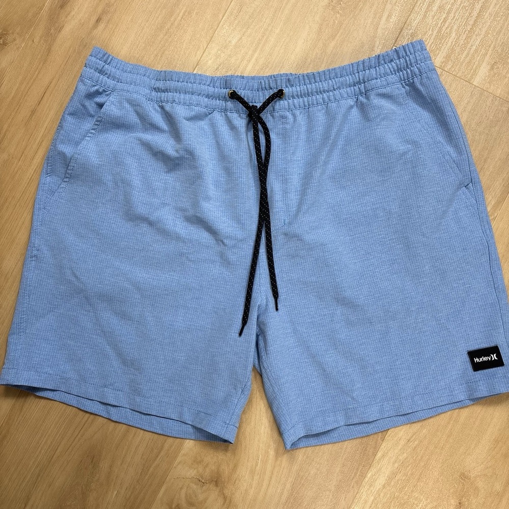 Hurley Walkshorts Mens Sz XL Phantom Zuma Volley Beach Shorts Blue